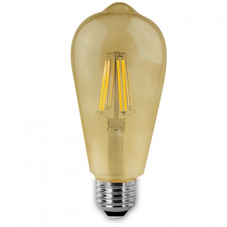 Bombilla LED Vintage Pera con Filamento 6W E27 6cm