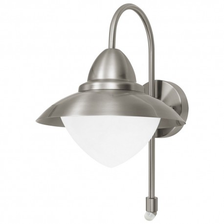 Applique extérieure EGLO Sidney Nickel Matte avec capteur 1 ampoule E27