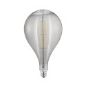 Bombilla LED Filamento Trio Tropfen Regulable Esférica Cristal Fumé 8W