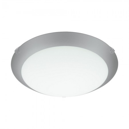 Plafond plafond EGLO Mars 1 Blanc et Argent 1 Ampoule E27