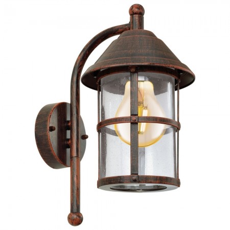 Cepillado, 1 bombilla EGLO Alamonte iluminación de pared Adecuado para uso en exteriores Gris E27 s , E27, IP44, Gris Lámpara