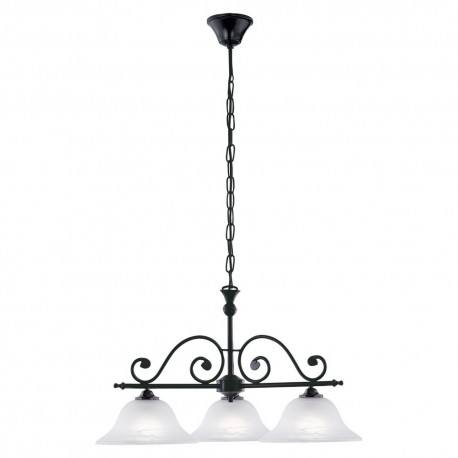 Lámpara Colgante Eglo Murcia Negro 3 Bombillas E27 63cm
