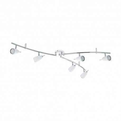 Riccio 2 Bande d’ampoule EGLO blanche 6 ampoules GU10