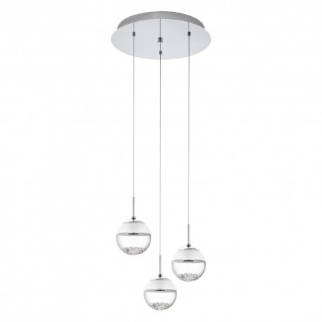 Lámpara Colgante LED Eglo Montefio 1 Cromo Luz Cálida 15W 40cm