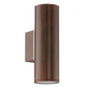 Aplique de Pared Exterior Eglo Riga Marrón 2 Bombillas GU10