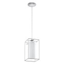 Suspension Eglo Loncino 1 Chrome 1 Ampoule E27 15cm