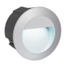 Lámpara Empotrable de Suelo Exterior LED Eglo Zimba-Led Plata Luz Neutra 2W