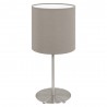 Lampe de Table EGLO Pasteri Gris Marron 1 Ampoule E14