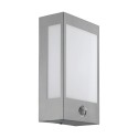 Aplique de Pared Exterior LED Eglo Ralora 1 Níquel Mate Luz Cálida 12W