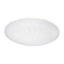 Plafón de Techo LED Eglo Margitta 1 Blanco con Cristales Luz Cálida 11W 31,5cm