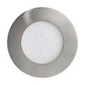 Lámpara Empotrable Exterior LED Eglo Pineda-Ip Níquel Mate Luz Cálida 12W