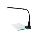 Flexo de Pinza LED Eglo Laroa Negro Luz Neutra Regulable 5W