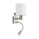 Aplique de Pared Eglo Pasteri Blanco 2 Bombillas E27 38cm