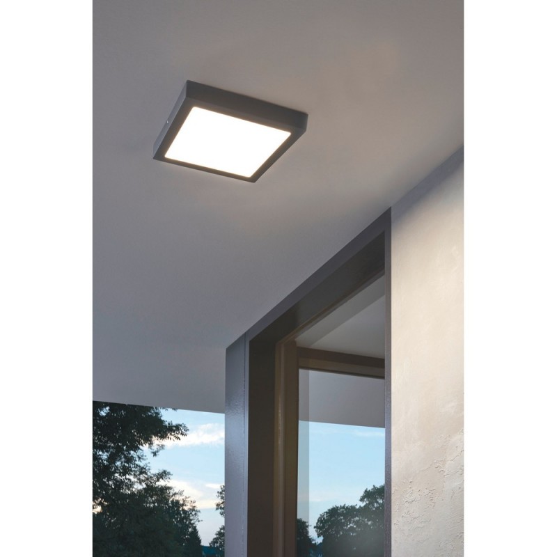 Eglo Argolis Lámpara de Exterior para Pared o Techo LED Antracita Luz  Cálida 22W