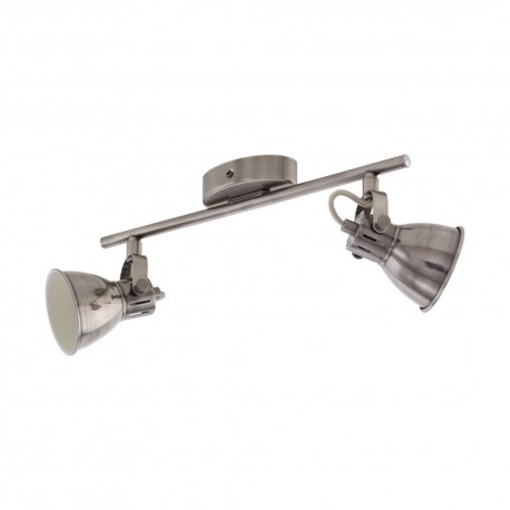 Spotlight Strip EGLO Seras Nickel Matte 2 Ampoules GU10