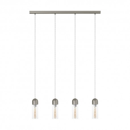 Suspension Eglo Zacharo Nickel Matte 4 Ampoules E27