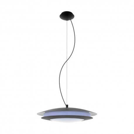 Lámpara Colgante Eglo Connect LED Moneva-C Negro Luz Regulable 27W