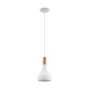 Suspension Eglo Sabinar Blanc 1 Ampoule E27 18cm