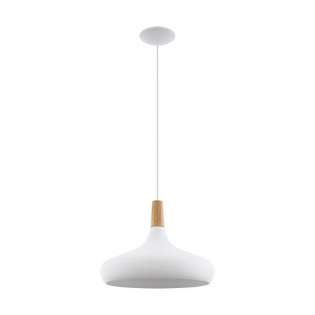 Suspension Eglo Sabinar Blanc 1 Ampoule E27 40cm