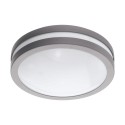 Applique extérieure ou plafonnier EGLO Connect LED Locana-C Argent Lumière Chaude 14W