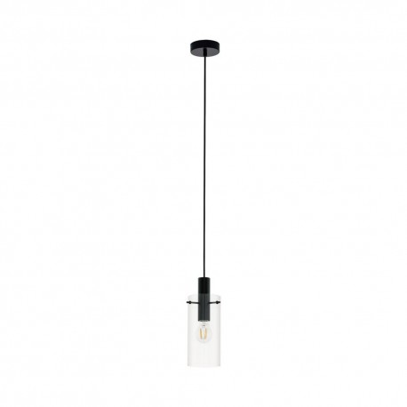 Lámpara Colgante Eglo Montefino Negro 1 Bombilla E27 11cm