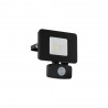 Proyector LED de Exterior Eglo Faedo 3 Negro Luz Blanca 10W 13,5cm