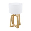 Lampe de Table EGLO Chietino 1 Bois 1 Ampoule E27
