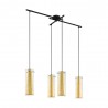 Suspension Eglo Pinto Gold Black 4 Bulbs E27 90,5cm