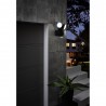 Aplique de Pared Exterior LED Eglo Casabas Negro Luz Blanca 8W