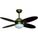 Ventilador de Techo Bastilipo Bermeo Cuero 106cm con Mando