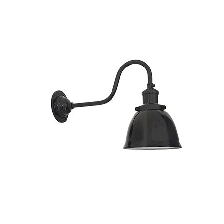 Aplique de Pared Exterior Faro LOA Negro 1 Bombilla E27