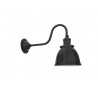 Aplique de Pared Exterior Faro LOA Negro 1 Bombilla E27