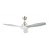 Ventilateur de plafond LED ZIONELED Levante Nickel 132cm