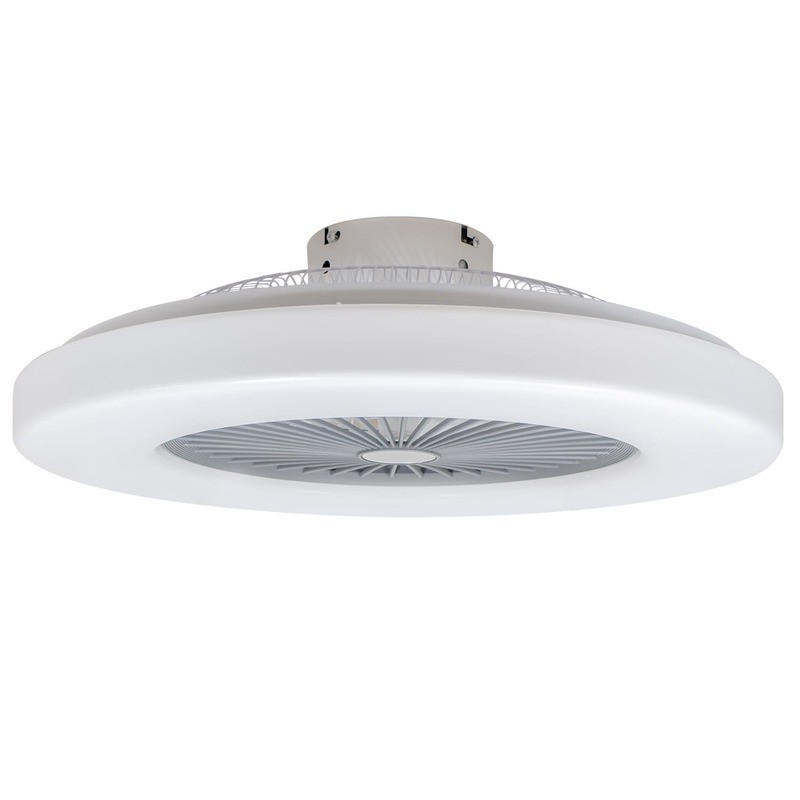 Cristal Record Nela Ventilador de Techo Blanco Sin Aspas LED Regulable