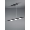 Lámpara Colgante Lineal Trio Agano LED Negro Regulable