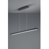 Lámpara Colgante Lineal Trio Agano LED Negro Regulable