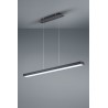 Lámpara Colgante Lineal Trio Agano LED Negro Regulable