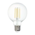 Bombilla E27 Globo LED Filamento transparente Smart Wifi 6W 80mm