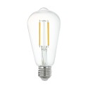 Bombilla E27 Pera LED Filamento transparente Smart Wifi 6W 64mm