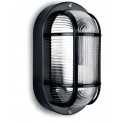 Aplique de Pared Exterior Oval Negro IP54