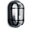 Aplique de Pared Exterior Oval Negro IP54