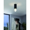 Plafón de Techo Eglo Saluzzo Negro LED E27