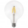 Bombilla LED Globo con Filamento Transparente 8W E27 12cm Cálida