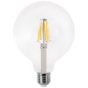 Bombilla LED Globo con Filamento Transparente 8W E27 12cm Blanca