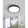 Downlight Superficie LED Eglo Fueva 5 Redondo Negro Luz Neutra 20W