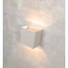 Aplique de Pared Exterior LED Mantra Davos XL Blanco Cuadrado 3000k 20W