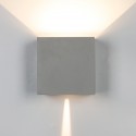 Aplique de Pared Exterior LED Mantra Davos XL Gris Cuadrado 3000k 20W