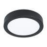 Downlight Superficie LED Eglo Fueva 5 Redondo Negro Luz Neutra 10.5W