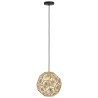 Suspension Eglo Skoura noir et laiton 30cm