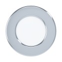 Downlight LED encastré EGLO Fueva 5 IP44 Rond Chrome 2.7w Lumière Chaud